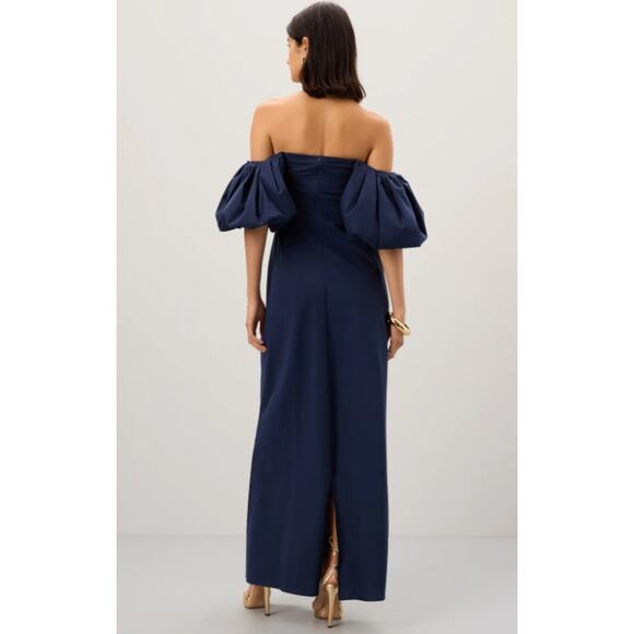 CAROLINE CONSTAS Reyna Navy Dress - Size XS - Picture 3 of 9